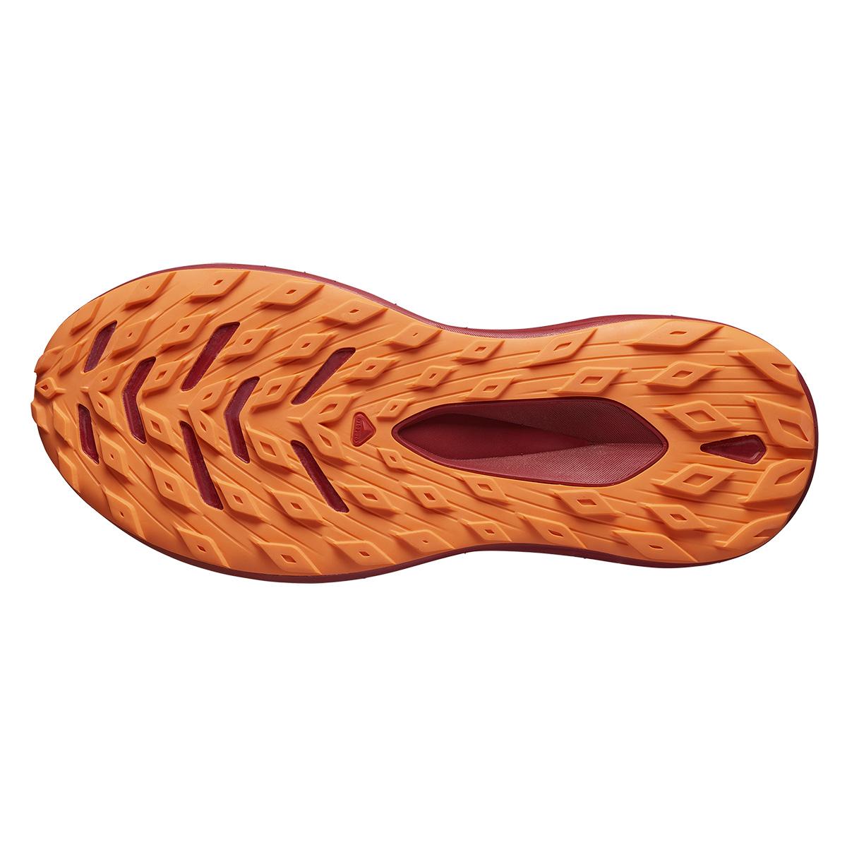 Salomon Glide Max TR Shoe Men's in Bitter Chocolate Red Dahlia Shocking Orange